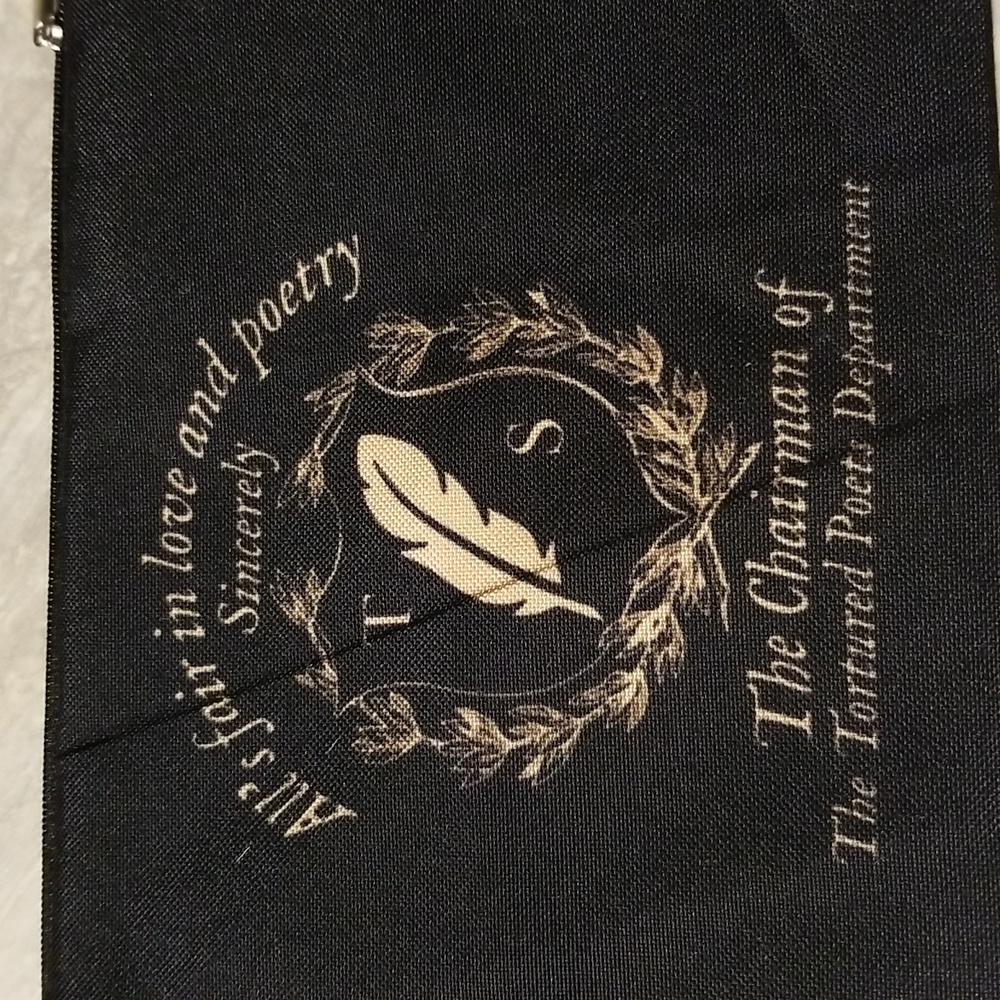 New black Taylor Swift cosmetic bag